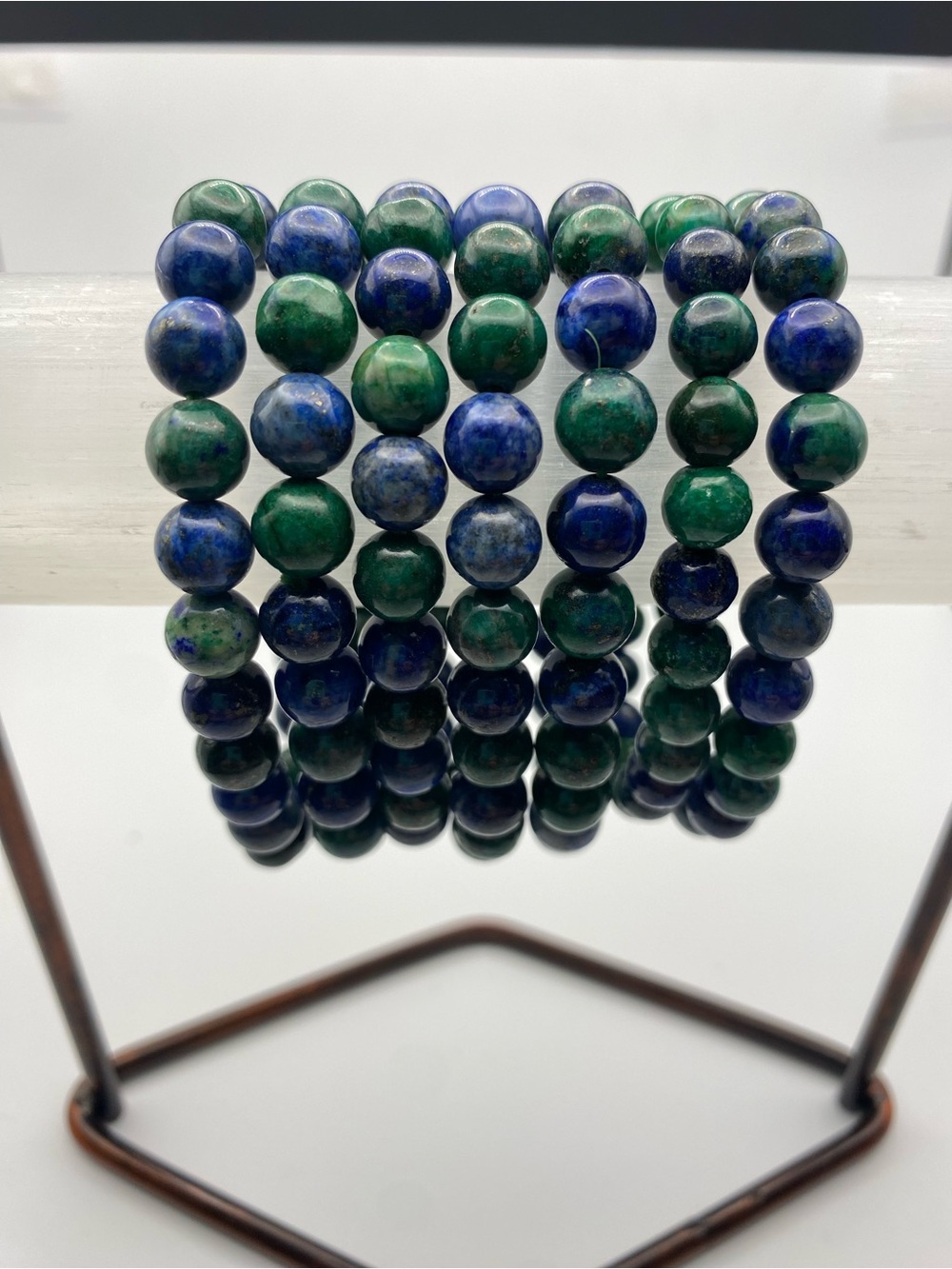 💙💚 Phoenix Lapis (Chrysocolla) Crystal Bracelets 💚💙